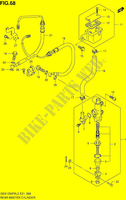 ACHTER HOOFDREMCILINDER voor Suzuki GSX-F 1250 2014