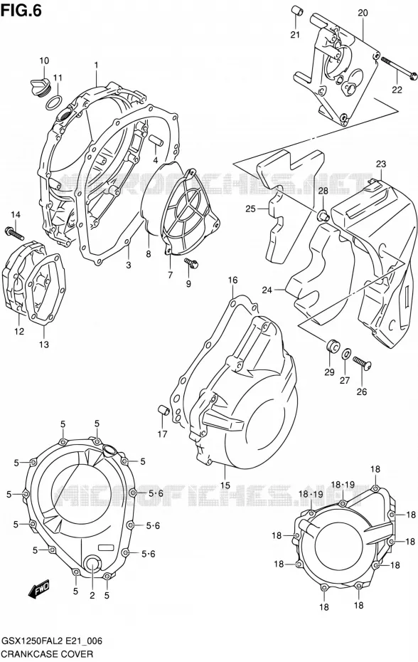 CASING Suzuki MOTO 1250 GSX-F 2015  GSX1250FAL2(E21)