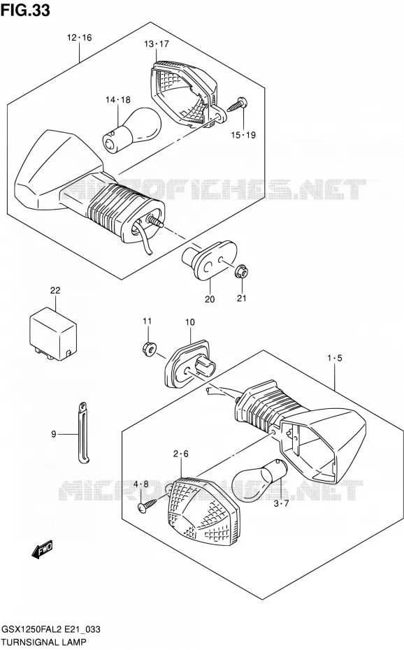 INDICATOREN Suzuki MOTO 1250 GSX-F 2015  GSX1250FAL2(E21)
