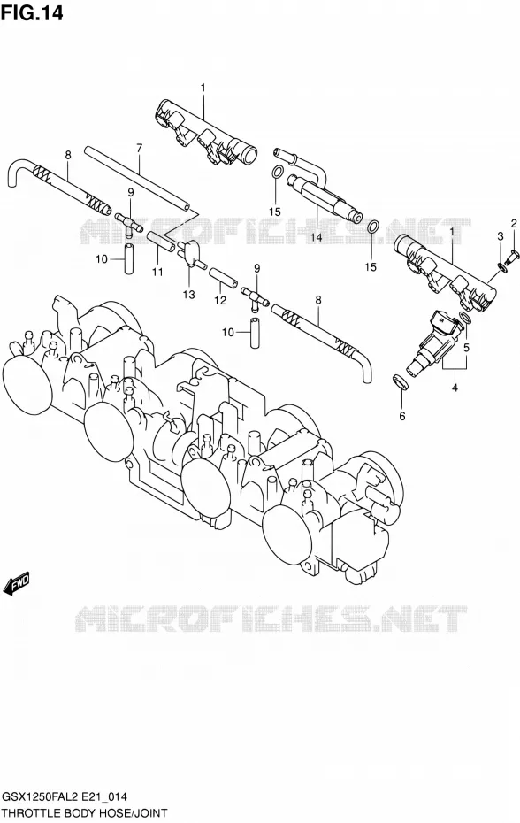 GASKLEPHUIS Suzuki MOTO 1250 GSX-F 2012  GSX1250FAL2(E24)