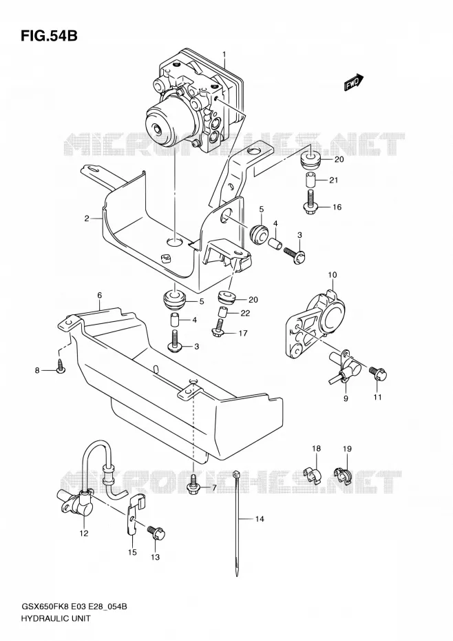 ABS (GSX650FAK9/FAL0) Suzuki MOTO 650 GSX-F 2009  GSX650F K9 (E03,E28,E33)