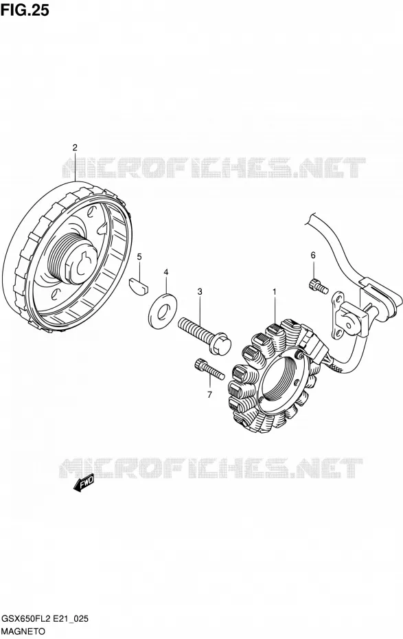 ONTSTEKING Suzuki MOTO 650 GSX-F 2012  GSX650FL2(E21)