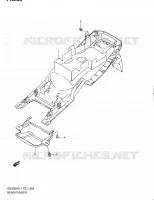 ACHTERSPATBORD (GSX650FL1 E21) voor Suzuki GSX-F 650 2011