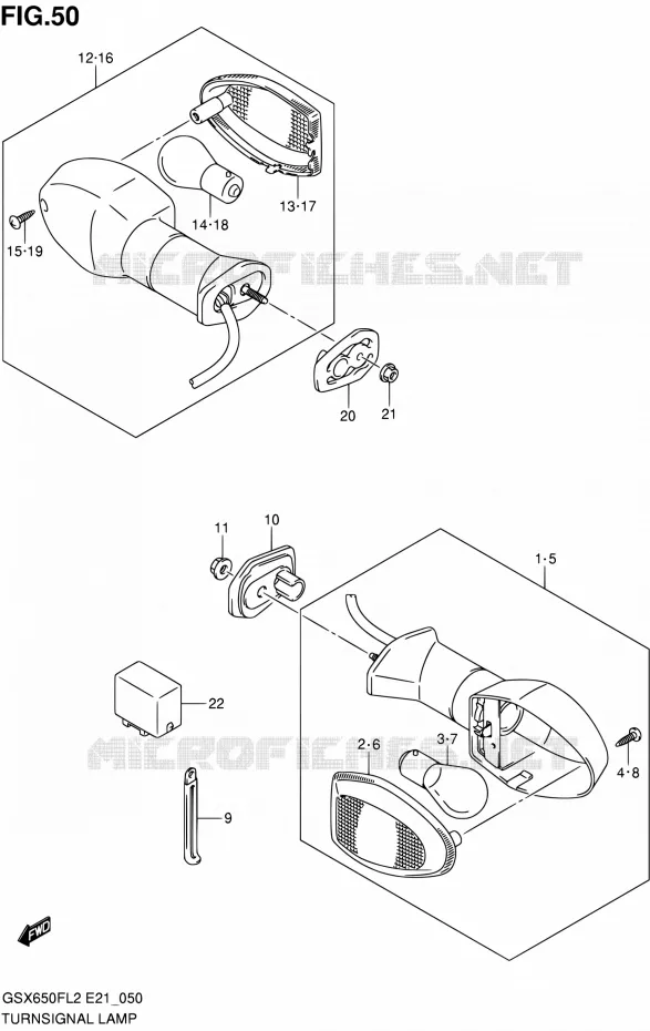 INDICATOREN Suzuki MOTO 650 GSX-F 2012  GSX650FL2(E24)