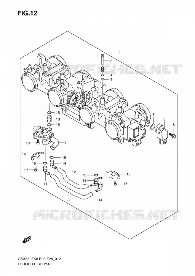 GASKLEPHUIS Suzuki MOTO 650 GSX-F 2009  GSX650FA K9 (E03,E28,E33)