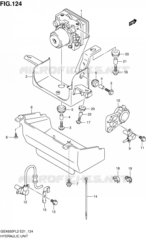 ABS (GSX650FUAL2 E21) Suzuki MOTO 650 GSX-F 2013  GSX650FAL2(E21)