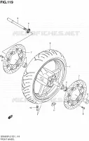 VOORWIEL (GSX650FUL2 E21) voor Suzuki GSX-F 650 2012