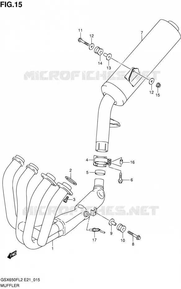 GELUIDDEMPER Suzuki MOTO 650 GSX-F 2012  GSX650FUAL2(E21)