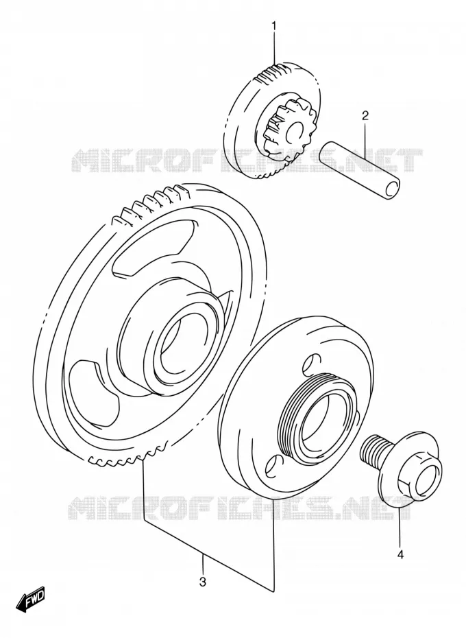 STARTMOTOR CLUTCH Suzuki MOTO 750 GSX-F 1989  GSX750FK(E02)
