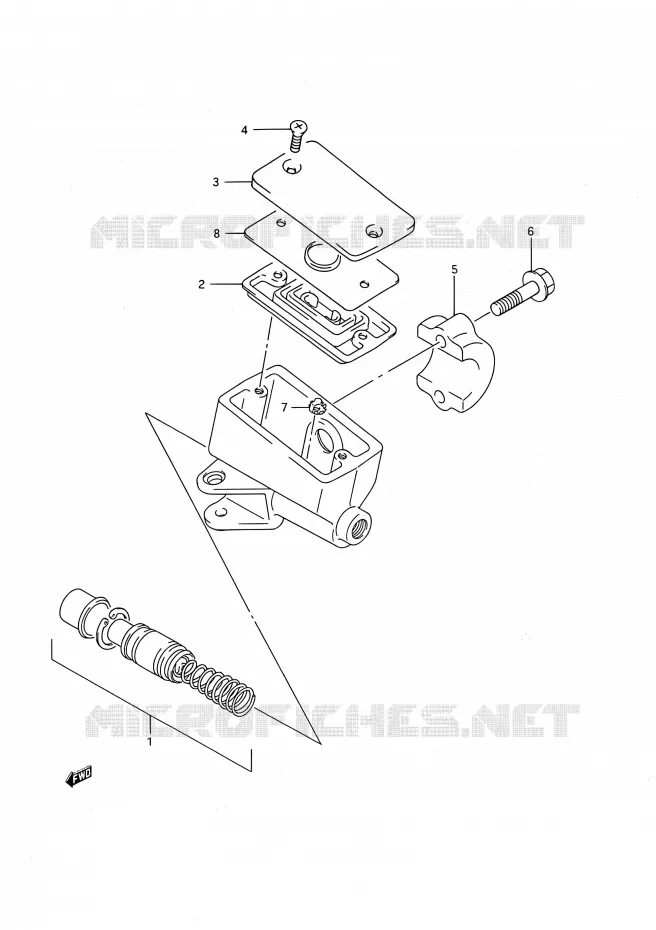 FRONT HOOFDREMCILINDER Suzuki MOTO 750 GSX-F 1992  GSX750F N (E03,E28,E33)