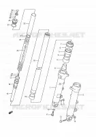 FRONT SCHOKDEMPER voor Suzuki GSX-F 750 1996
