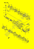 TRANSMISSION (MODEL M/R E02,E04,E15,E16,E17,E18,E22,E25,E39,E53) voor Suzuki SAVAGE 650 1989
