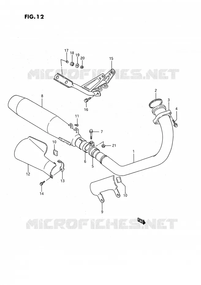 GELUIDDEMPER Suzuki MOTO 650 SAVAGE 1990  LS650PL(E24)