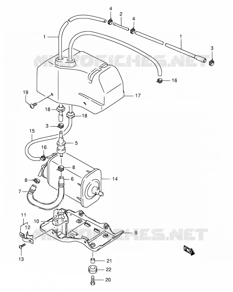 CANISTER (E33) Suzuki MOTO 650 BOULEVARD 2000  LS650P Y (E03,E28,E33)