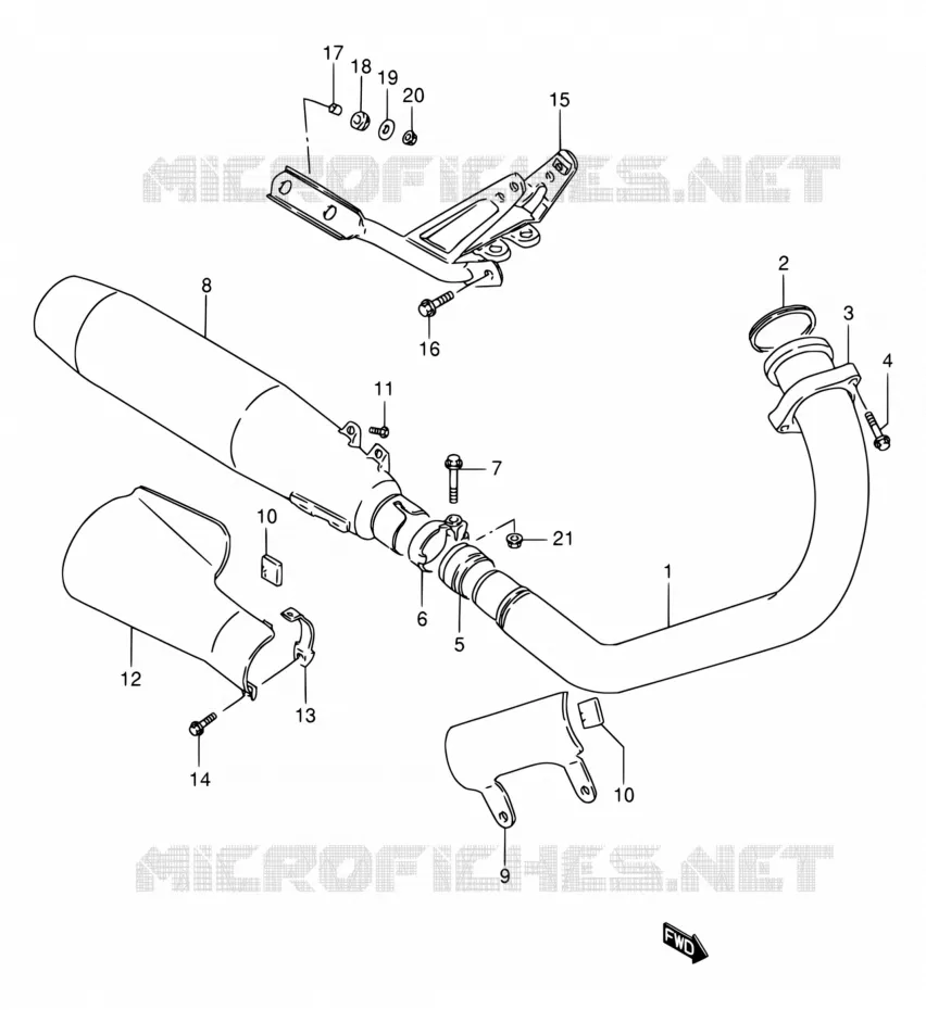 GELUIDDEMPER Suzuki MOTO 650 SAVAGE 2002  LS650PK2(E22)