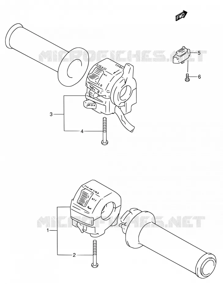 SCHAKELAARS Suzuki MOTO 600 RF 1993  RF600RP/RF600RUP