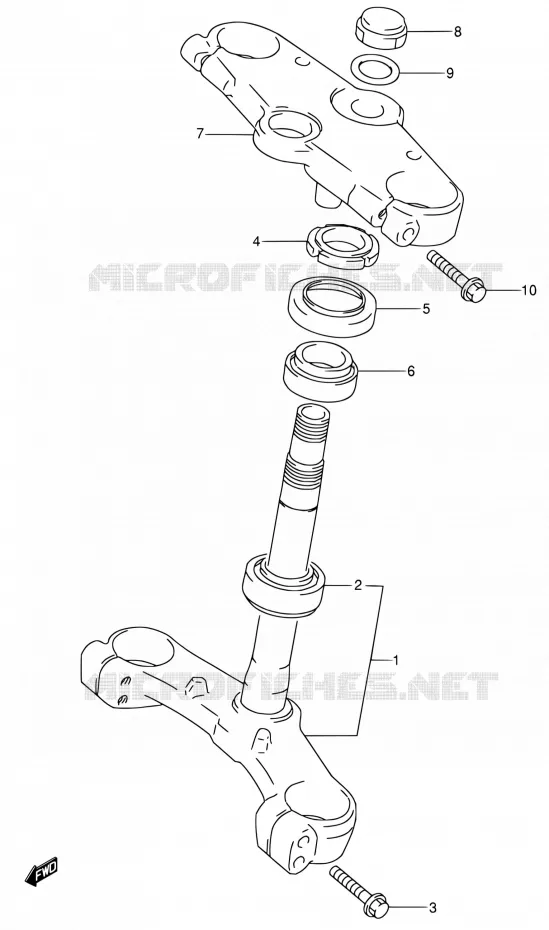STUURKOLOM Suzuki MOTO 600 RF 1993  RF600RP/RF600RUP