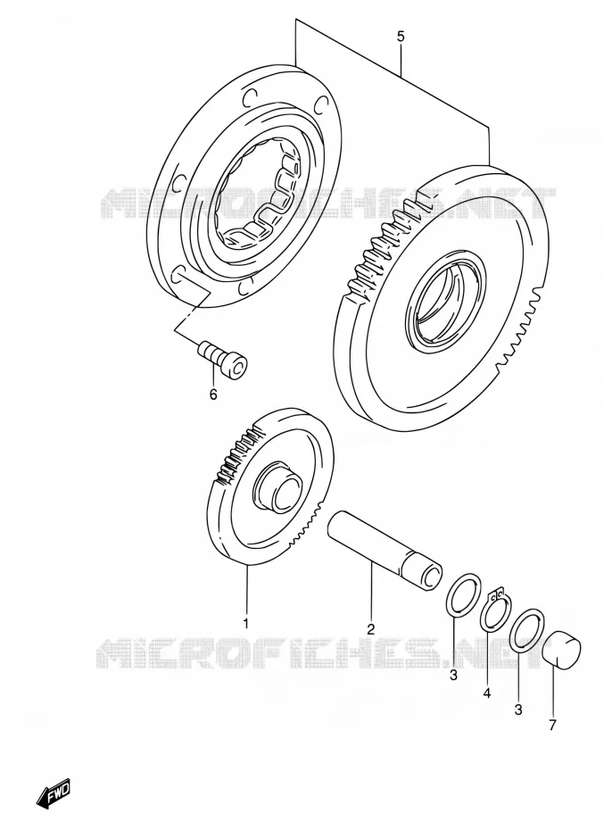 STARTMOTOR CLUTCH Suzuki MOTO 600 RF 1994  RF600RR/RF600RUR