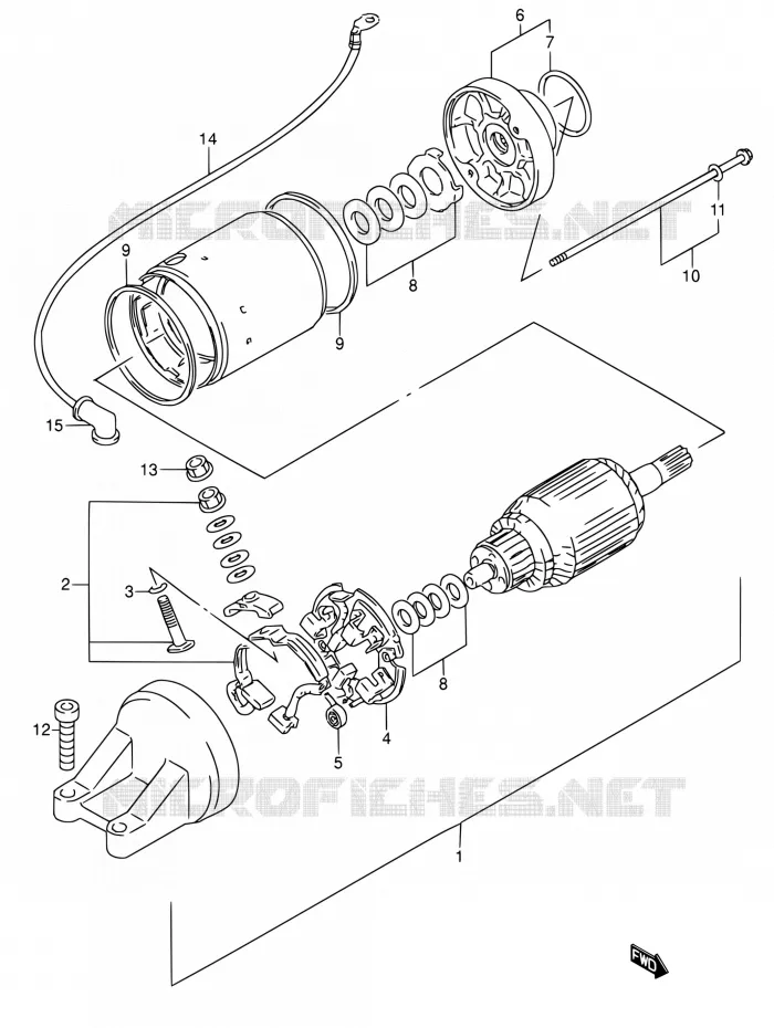 STARTMOTOR Suzuki MOTO 600 RF 1994  RF600RR/RF600RUR