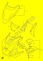 KUIP   ETIKETTEN (MODELE P/R/S/T) voor Suzuki RF 600 1995