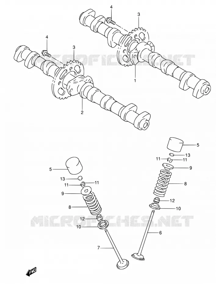 NOKKENAS - VALVES Suzuki MOTO 600 RF 1995  RF600RS/RF600RUS