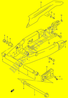 SWINGARM (MODELE T/V/W) voor Suzuki RF 900 1996