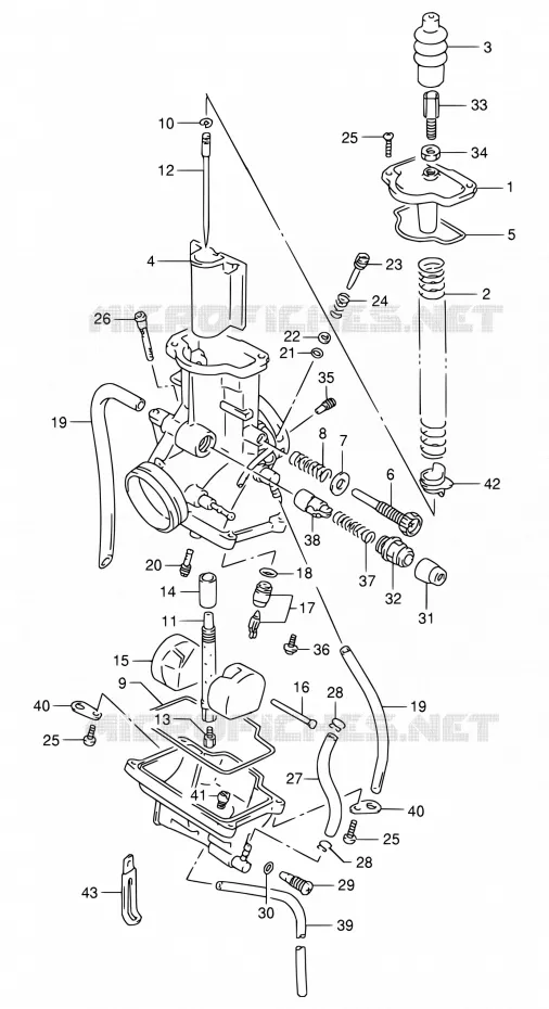 CARBURATOR Suzuki MOTO 125 RG 1994  RG125FU R