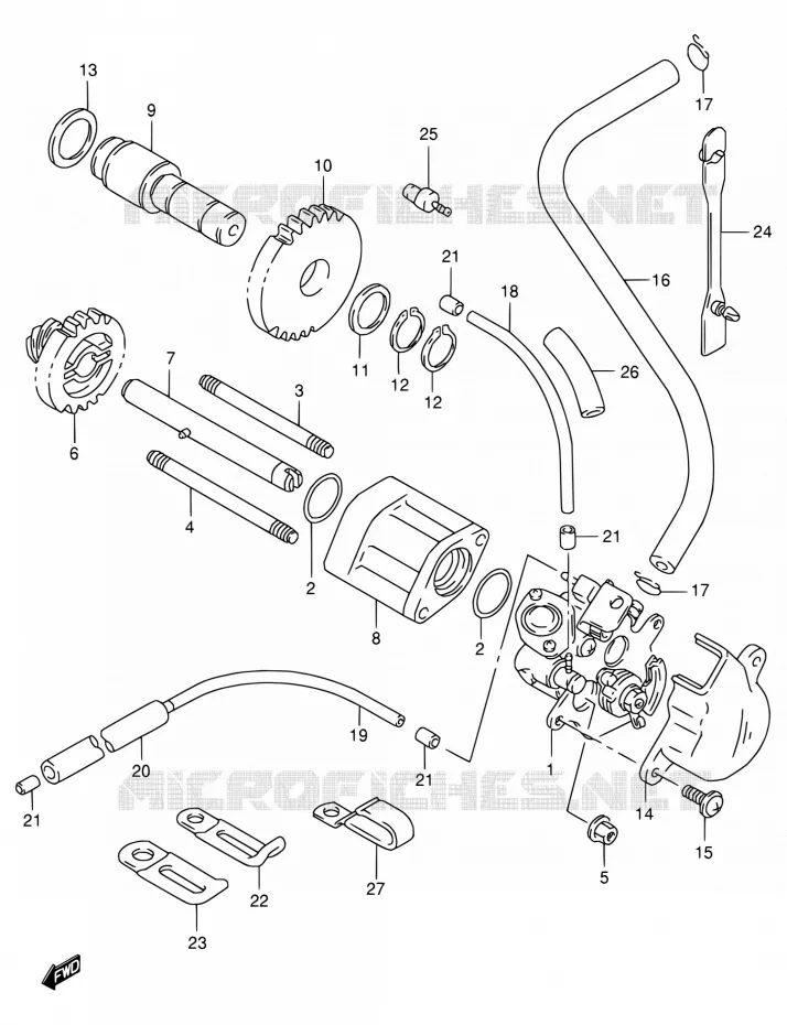 OLIEPOMP Suzuki MOTO 125 RG 1994  RG125FU R
