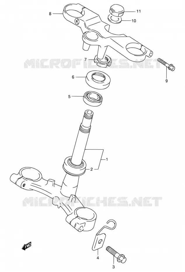 STUURKOLOM Suzuki MOTO 125 RG 1994  RG125FU R