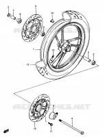 VOORWIEL voor Suzuki RG 250 1987
