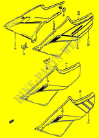 ACHTER KUIP  (MODELE D/E/F/G) voor Suzuki RG 50 1983