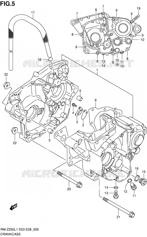 CASING Suzuki MOTO 250 RM-Z 2012  RM-Z250 L1 (E03,E28,E33)