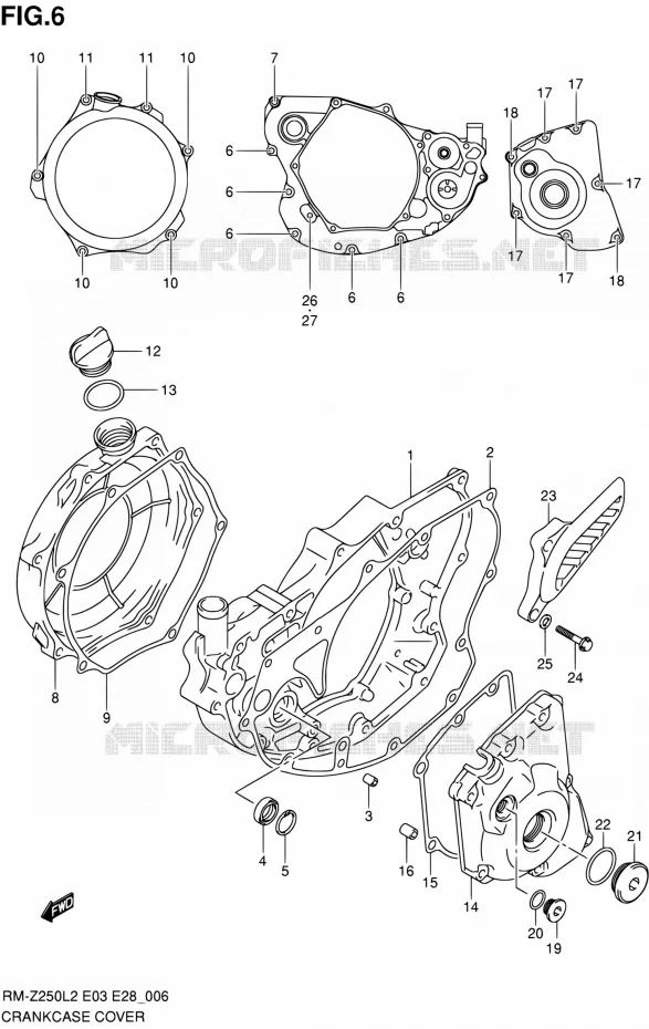 CASING Suzuki MOTO 250 RM-Z 2012  RM-Z250 L2 (E03,E28,E33)