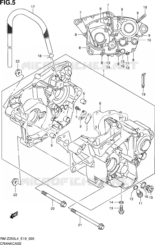 CASING Suzuki MOTO 250 RM-Z 2014  RM-Z250 L4 (E19)