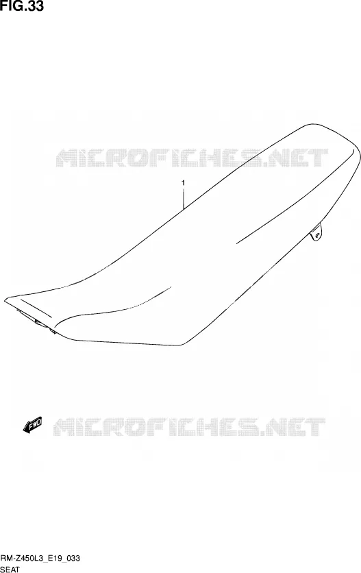 SEAT Suzuki MOTO 450 RM-Z 2013  RM-Z450 L3 (E19)