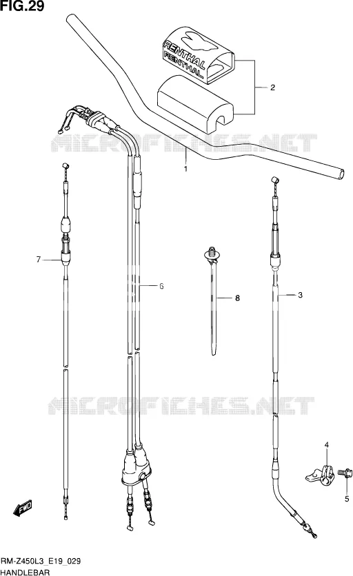 STUUR Suzuki MOTO 450 RM-Z 2012  RM-Z450 L3 (E19)