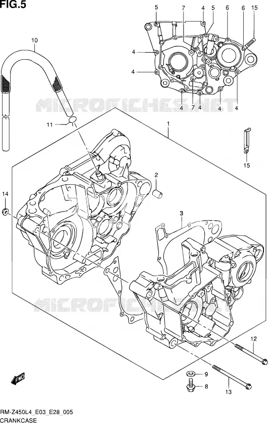 CASING Suzuki MOTO 450 RM-Z 2014  RM-Z450 L4 (E03,E28,E33)