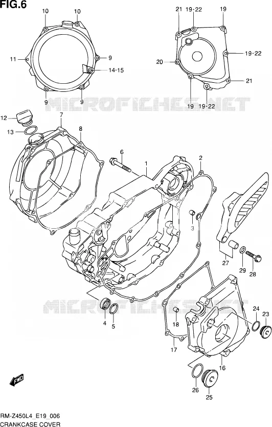CASING Suzuki MOTO 450 RM-Z 2014  RM-Z450 L4 (E19)