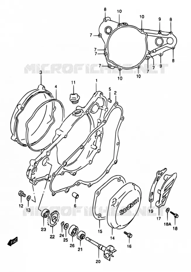 WATER POMPHUIS Suzuki MOTO 250 RM 2000  RM250 Y (E02,E04,E24)