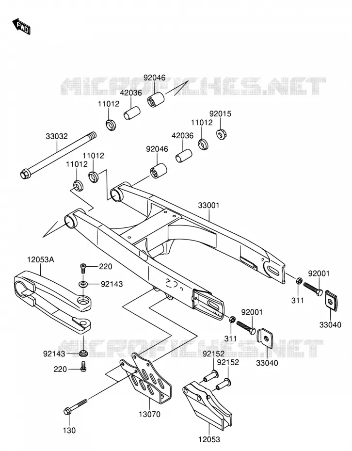 SWINGARM Suzuki MOTO 65 RM 2004  RM65K4(E03)