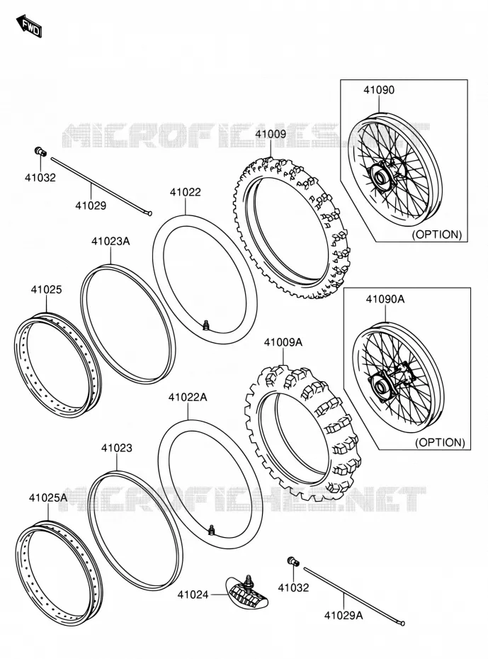 WIEL - BAND Suzuki MOTO 65 RM 2004  RM65K4(E03)