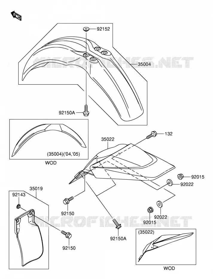 SPATBORD Suzuki MOTO 65 RM 2005  RM65K5(E03)