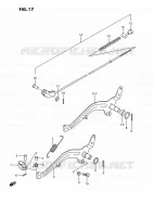 ACHTERREM (MODELE G/H/K) voor Suzuki RM 80 1987