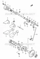 UITLAATKLEP (MODELE K) voor Suzuki RMX 250 1989