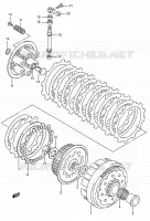 KOPPELING (MODELE N/P) voor Suzuki RMX 250 1992