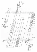 FRONT SCHOKDEMPER voor Suzuki RMX 250 1998