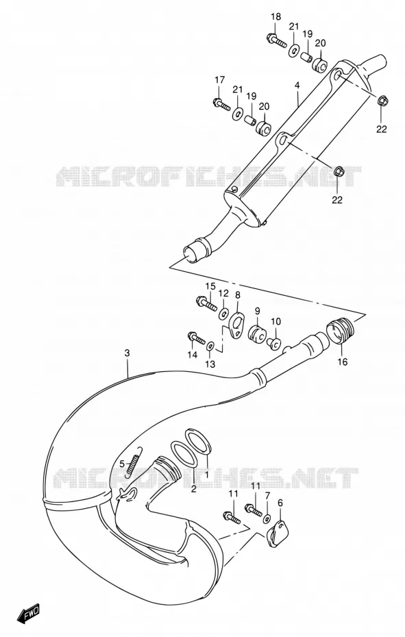 GELUIDDEMPER Suzuki MOTO 250 RMX 1999  RMX250X(E24)