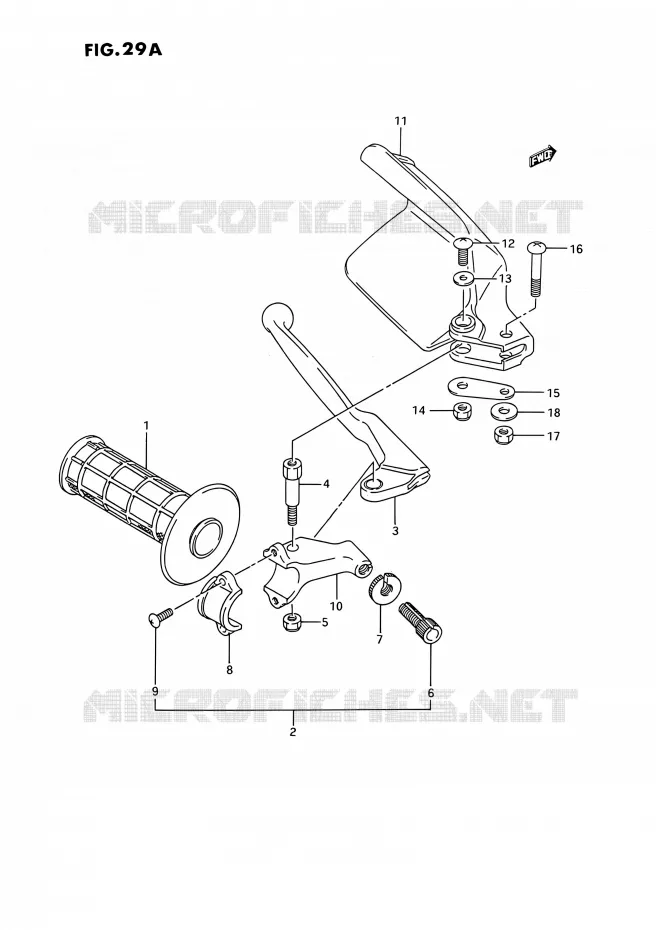 LEFT KNUCKLE COVER (MODELE N/P/R/S/T) Suzuki MOTO 250 RMX 1992  RMX250 N (E03)
