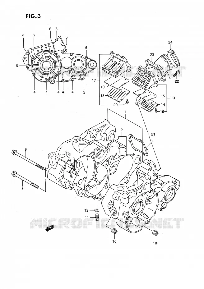 CASING Suzuki MOTO 250 RMX 1994  RMX250 R (E03)