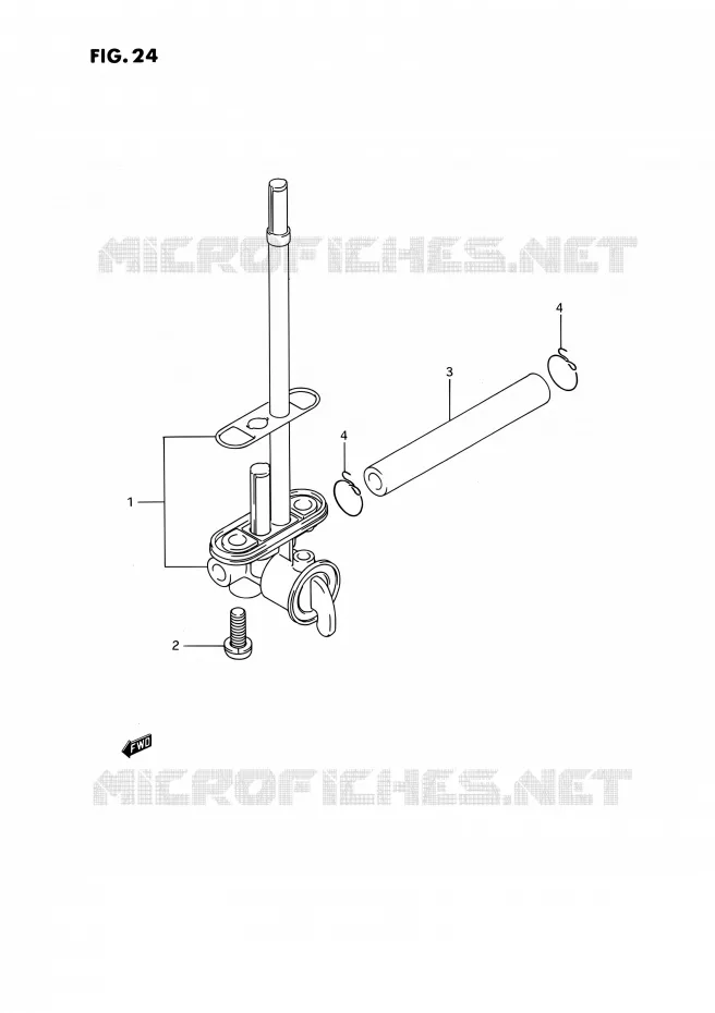 FUEL COCK Suzuki MOTO 250 RMX 1994  RMX250 R (E03)
